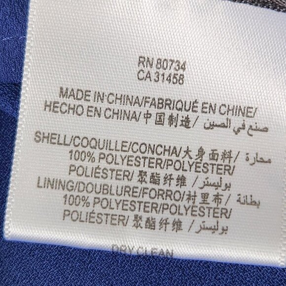 BCBGMaxAzria Rhea Sleeveless Peplum Sheath‎ Dress 0 Blue Depth Party Event - Picture 11 of 14